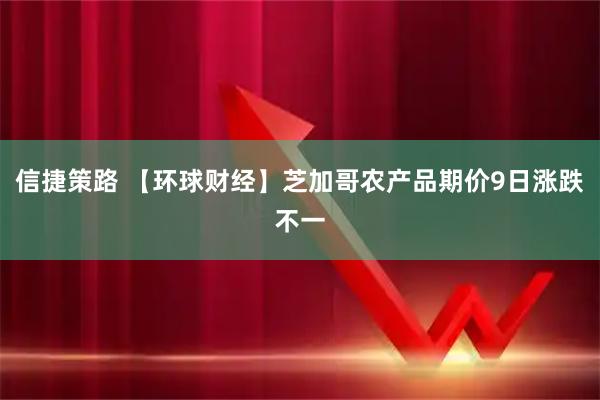 信捷策路 【环球财经】芝加哥农产品期价9日涨跌不一