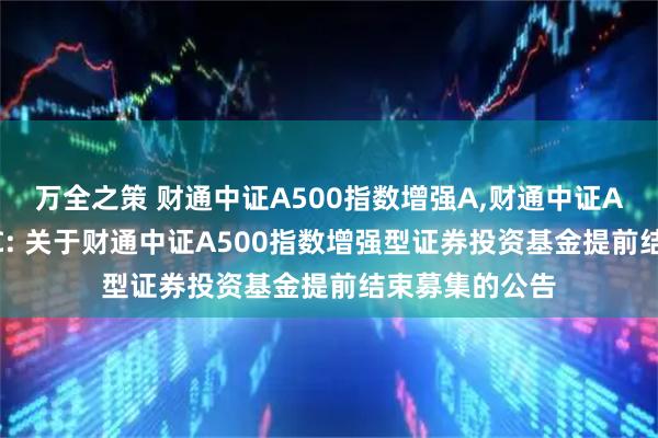 万全之策 财通中证A500指数增强A,财通中证A500指数增强C: 关于财通中证A500指数增强型证券投资基金提前结束募集的公告